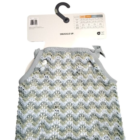 Koolaburra By Ugg X-Large Dog Green and White Mila Knit Chevron Pattern Dress - Picture 10 of 10